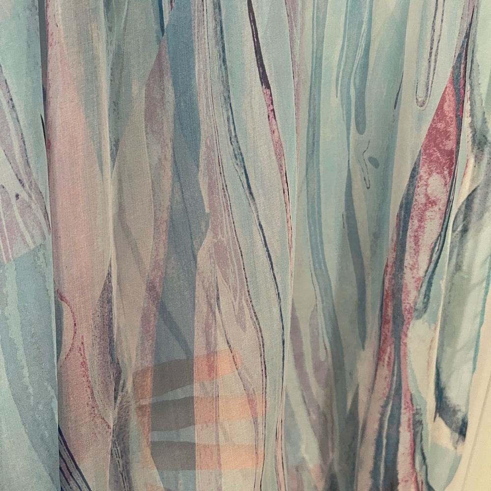 Nordstrom Blue Marble Magic Silk Scarf - Picture 11 of 12